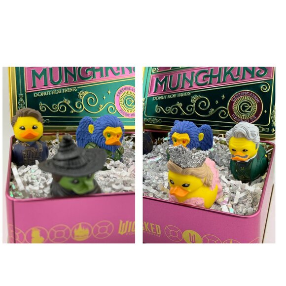 Wicked Dunkin' Munchkins Tin With 5 Piece Duck Set - All New & Unused - Picture 3 of 11